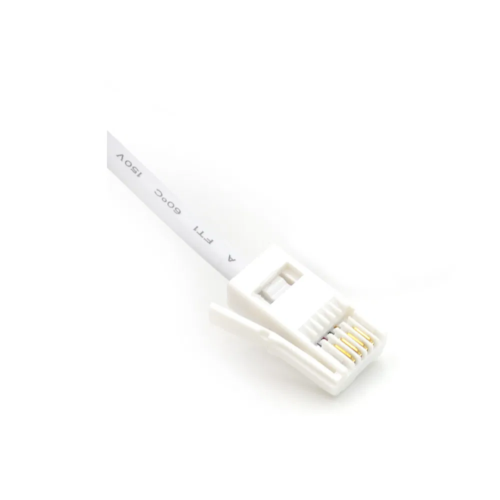 Telephone Cable, 4p4c/6p4c Coiled, Phone Cable, Modular Plug to Modular Plug